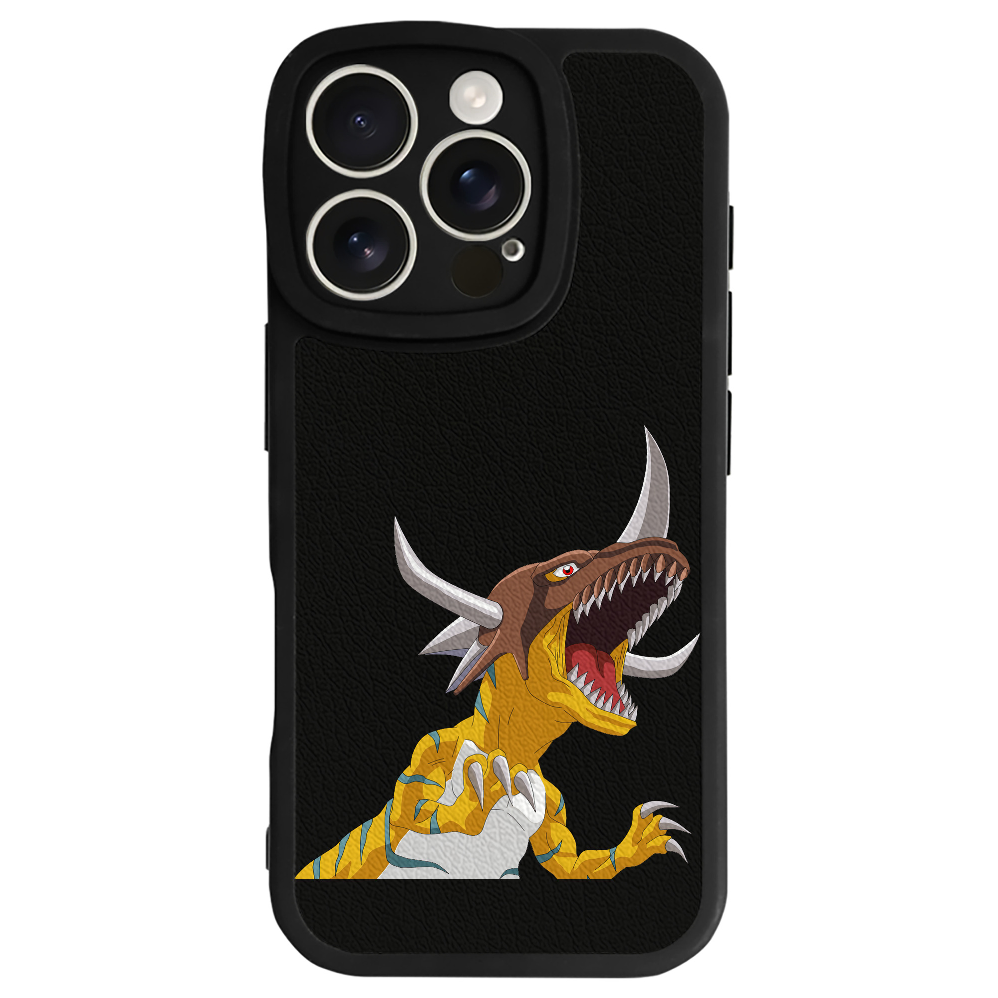 （画像用） Digimon デジタルモンスター/デジモン 【iPhone 16シリーズ対応】シリコンスマホケース（レザー調） 材質：シリコン